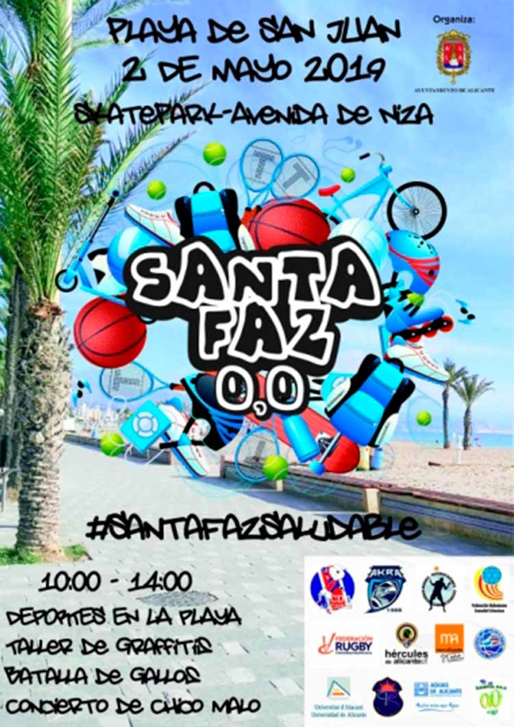 Cartel Santa Faz Saludable