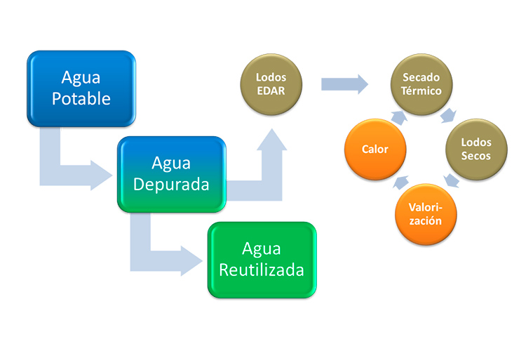 el ciclo sostenible del agua